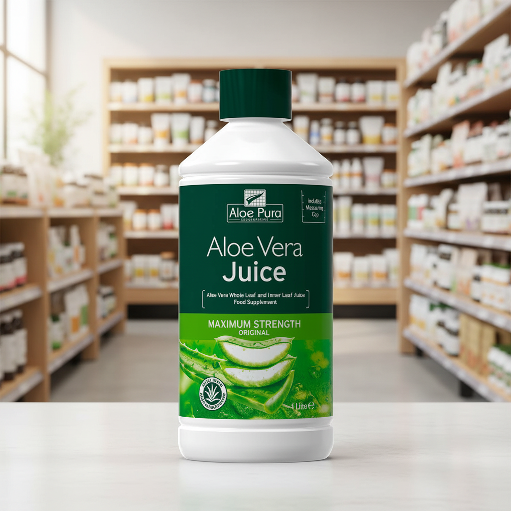 Aloe Pura Aloe Vera Juice Max Charcoal Filtered - 1ltr