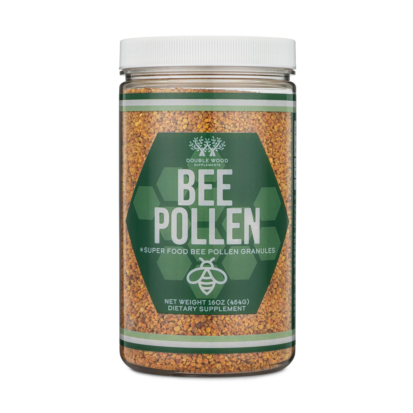 Bee Pollen Supplement - 1lb Raw Bee Pollen Granules | 151 Servings | Double Wood