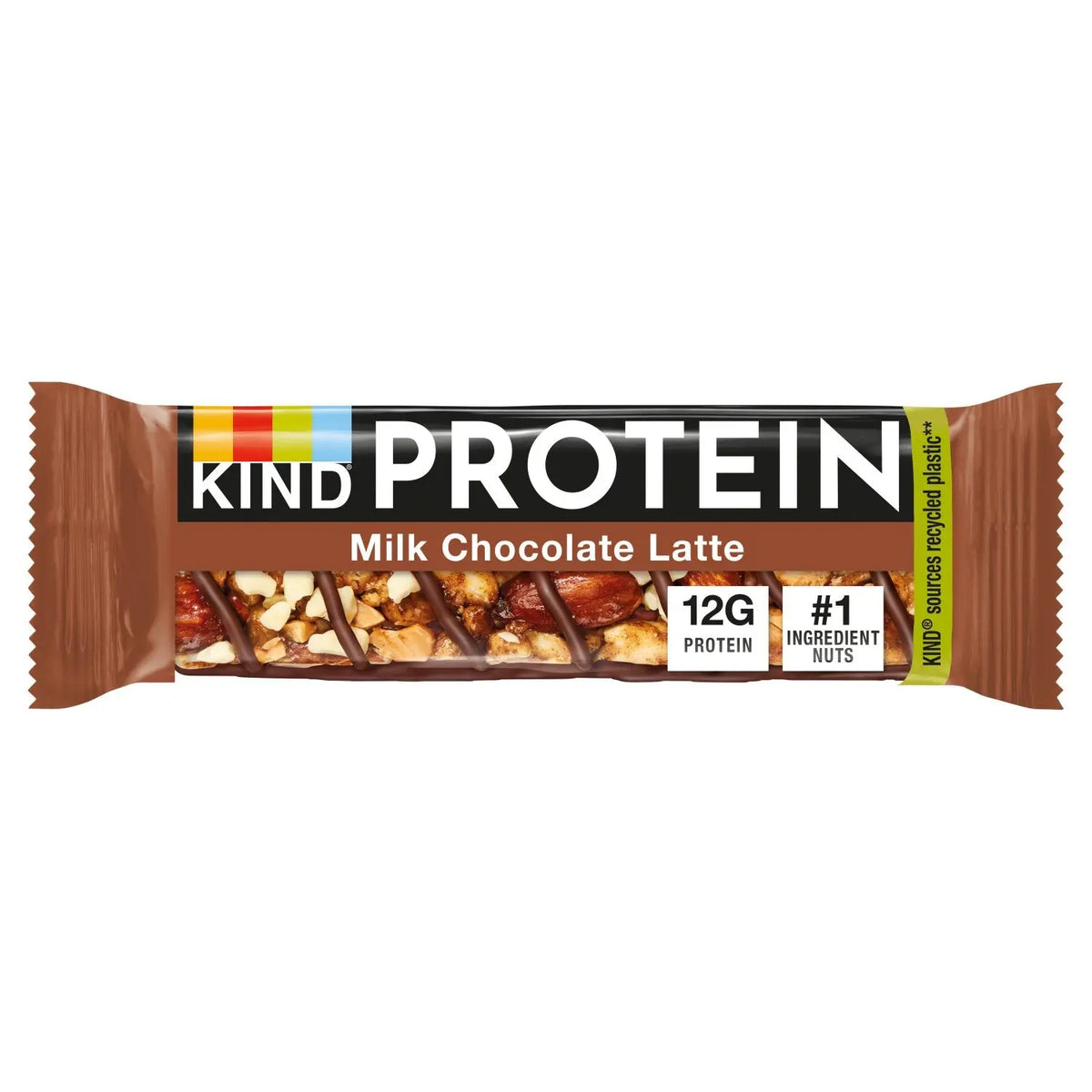 12 x Kind Protein Milk Chocolate Latte 50G British Grocery