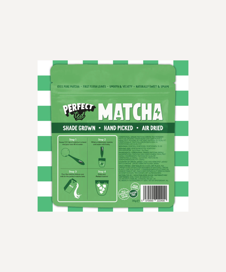 PerfectTed Ceremonial Grade Matcha Pouch 30g FUNC