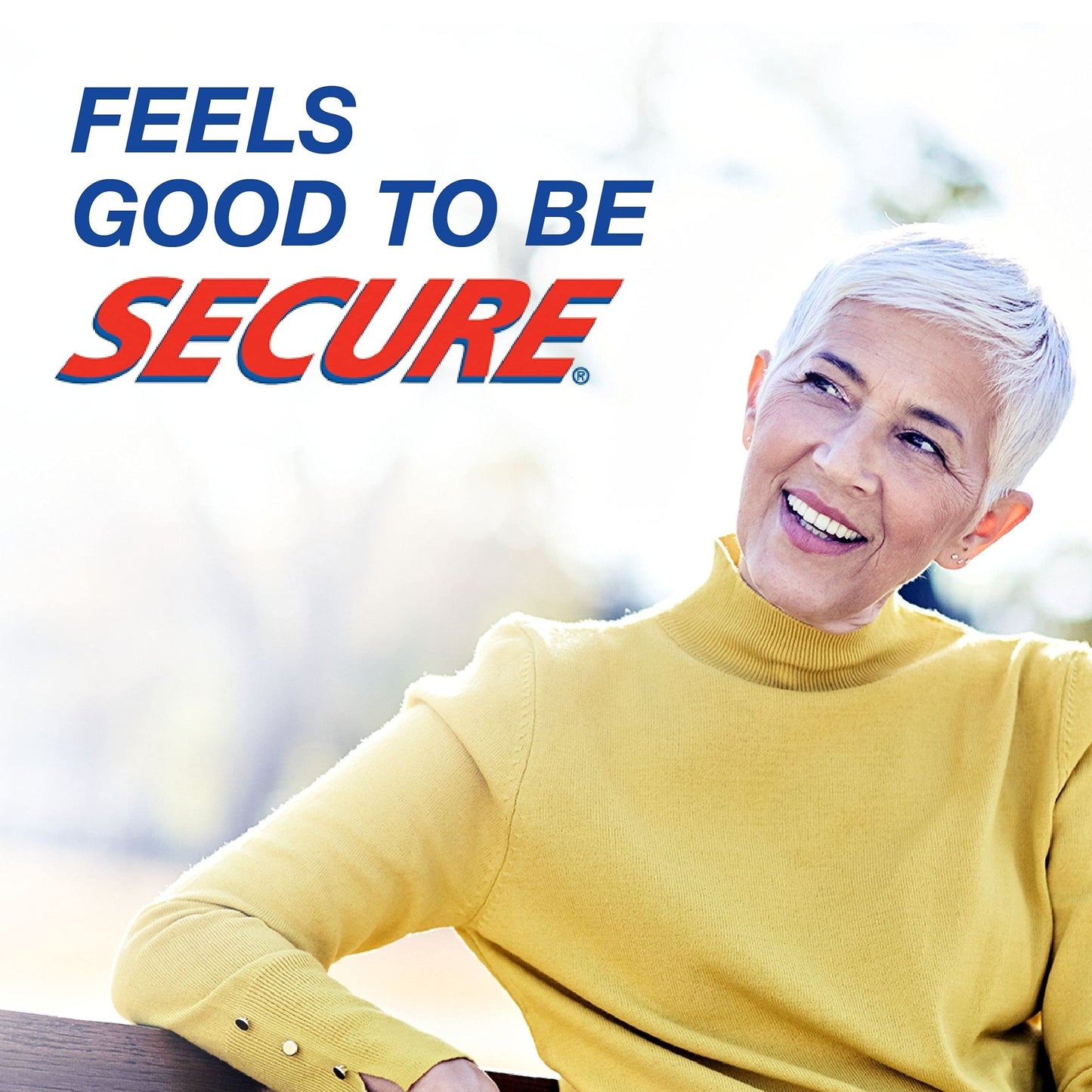 Secure Sensitive Denture Adhesive 1.4 oz (40 g) - Waterproof & Gentle