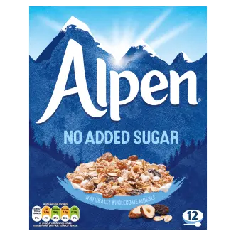 10 x Alpen No Added Sugar 550Gm British Grocery