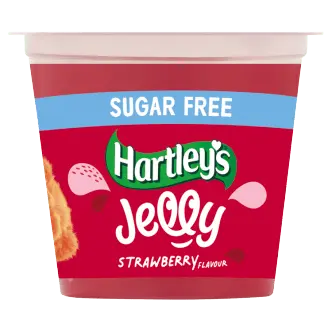 12 x Hartleys No Added Sugar Strawberry Jelly Pots 115Gm British Grocery