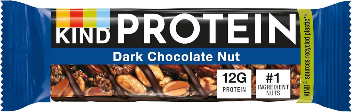 12 x Kind Protein Dark Chocolate Nut 50G British Grocery