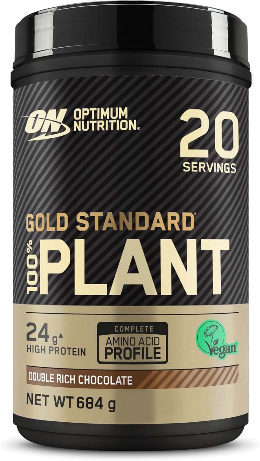 Optimum Nutrition Gold Standard 100% Plant Protein Powder, 684g, best before 04/28, New but scruffy box