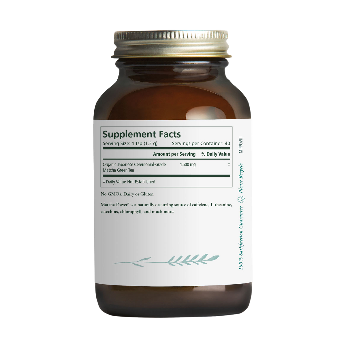 Pure Synergy Organic Matcha Power Fuss Free Nutrition