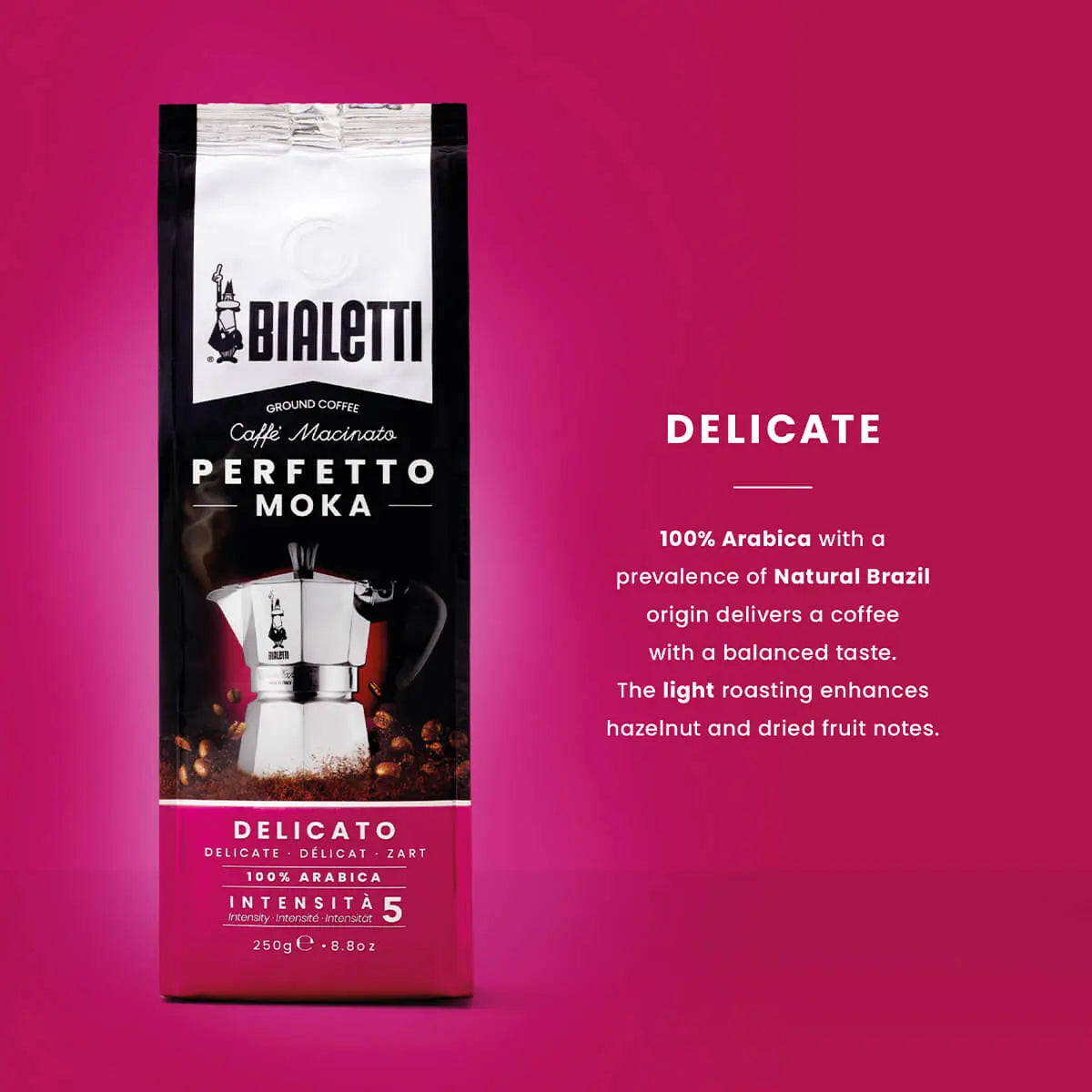 Bialetti Perfetto Moka Stovetop Coffee Brew Italia