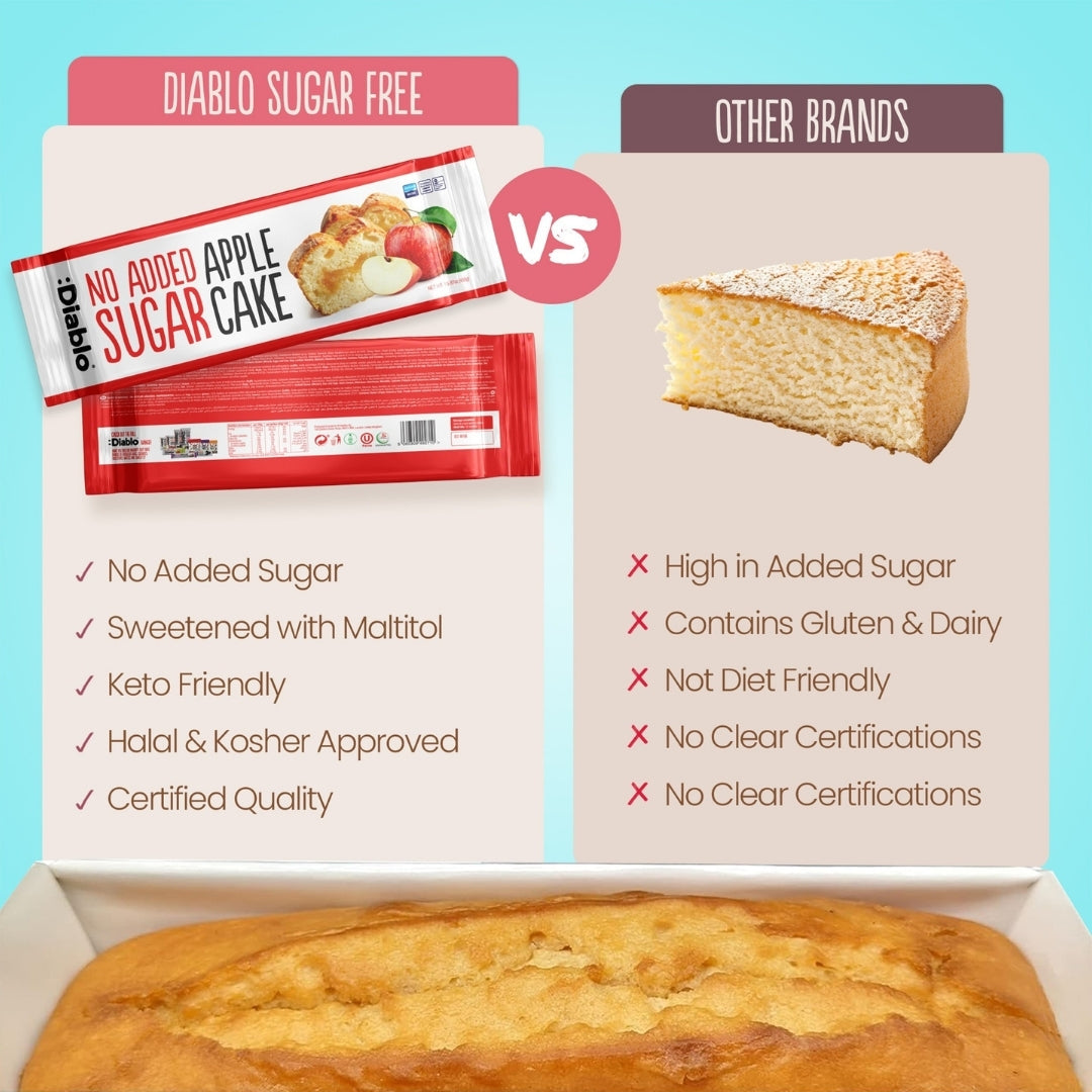 No Added Sugar Apple Cake (450g) Diablo Sugar Free