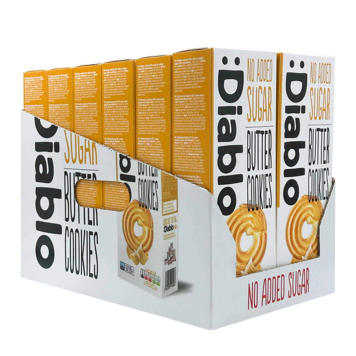 No Added Sugar Butter Cookies (135g) Diablo Sugar Free