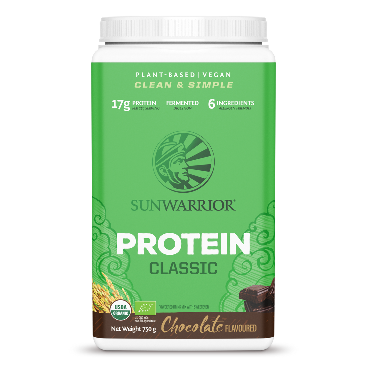 Sunwarrior Classic Protein Powder | Organic Whole Grain Fuss Free Nutrition