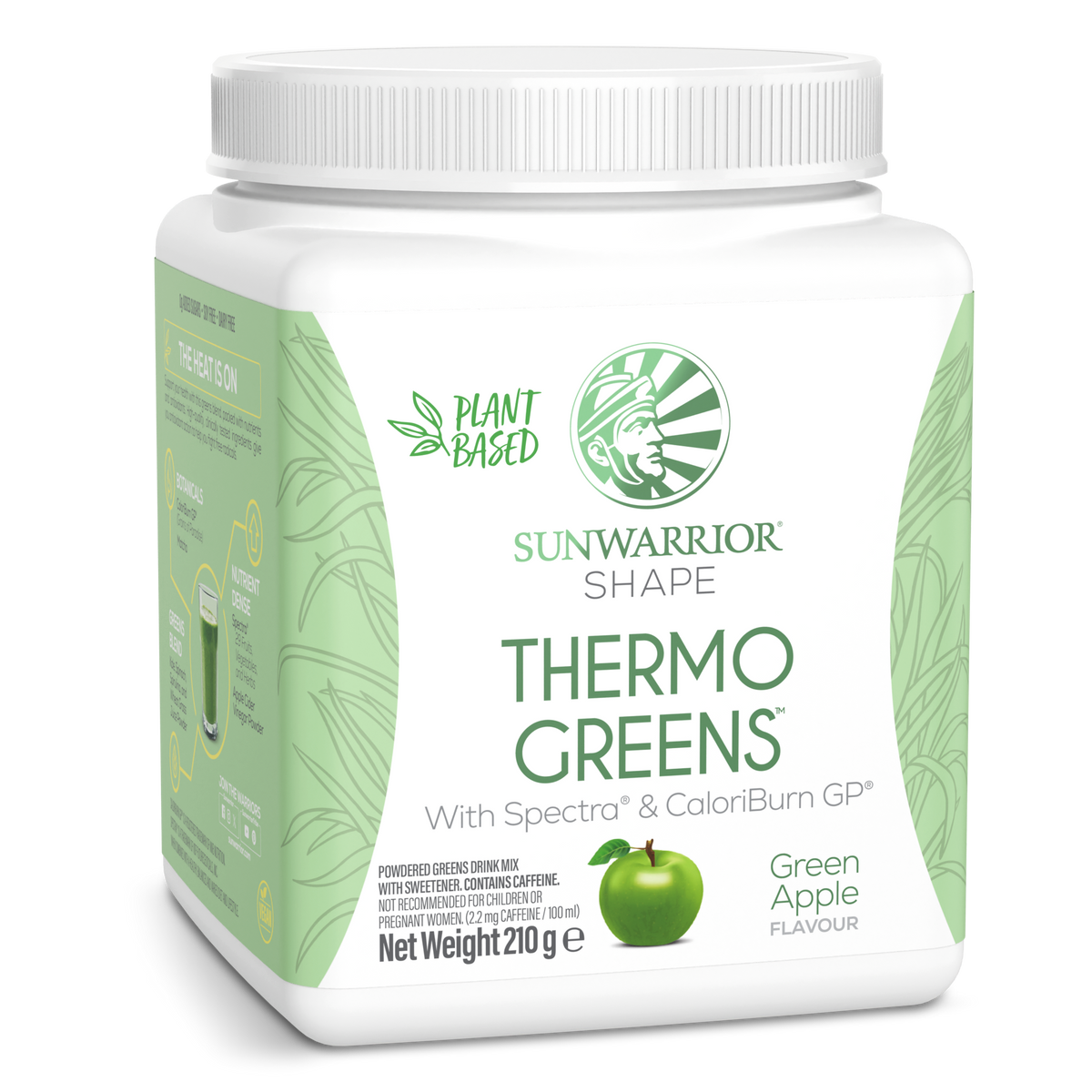 Sunwarrior Shape Thermo Greens Green Apple – 30 Servings (210g) Fuss Free Nutrition