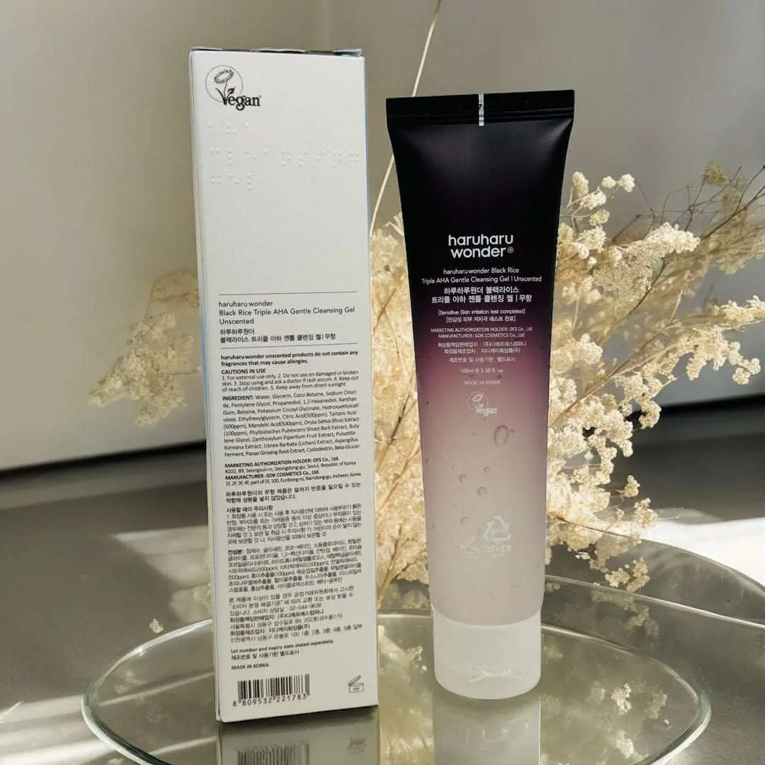 Haruharu Wonder Black Rice Moisture 5.5 Cleansing Gel 100ml Mii Korean Skincare