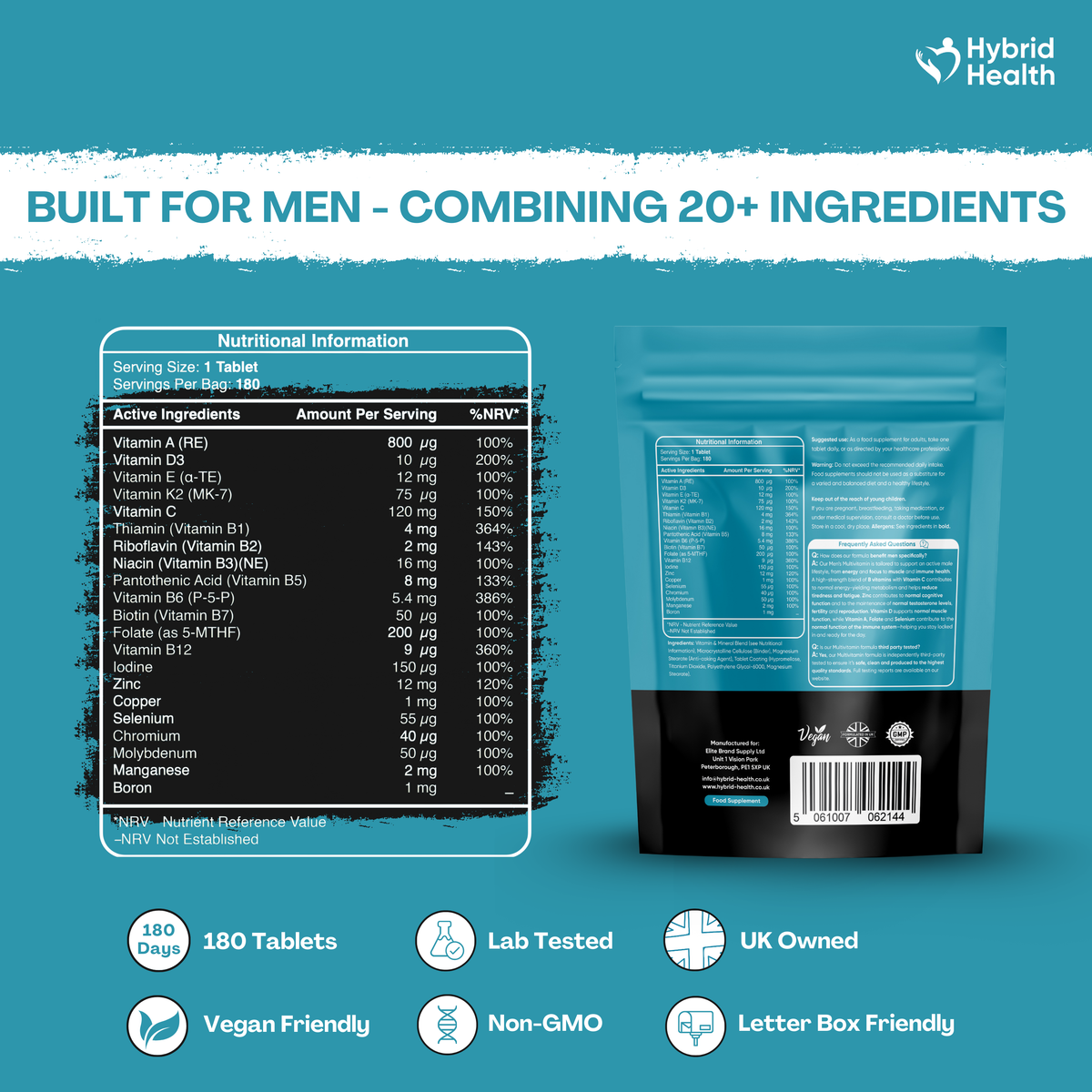 Men's Multivitamin Hybrid Health
