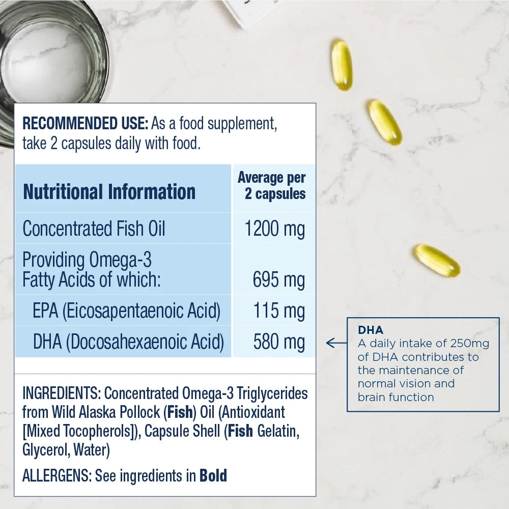 PRENATAL DHA Omega-3 Fish Oil Capsules Wileys Finest UK Ltd