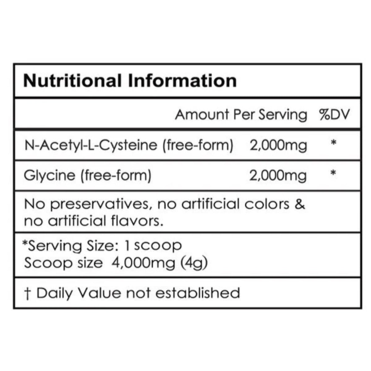 Aeternum GLYNAC Powder 120g – GlyNAC for Cellular & Mitochondrial Health BritishVita | Premium UK Vitamins & Wellness Supplements