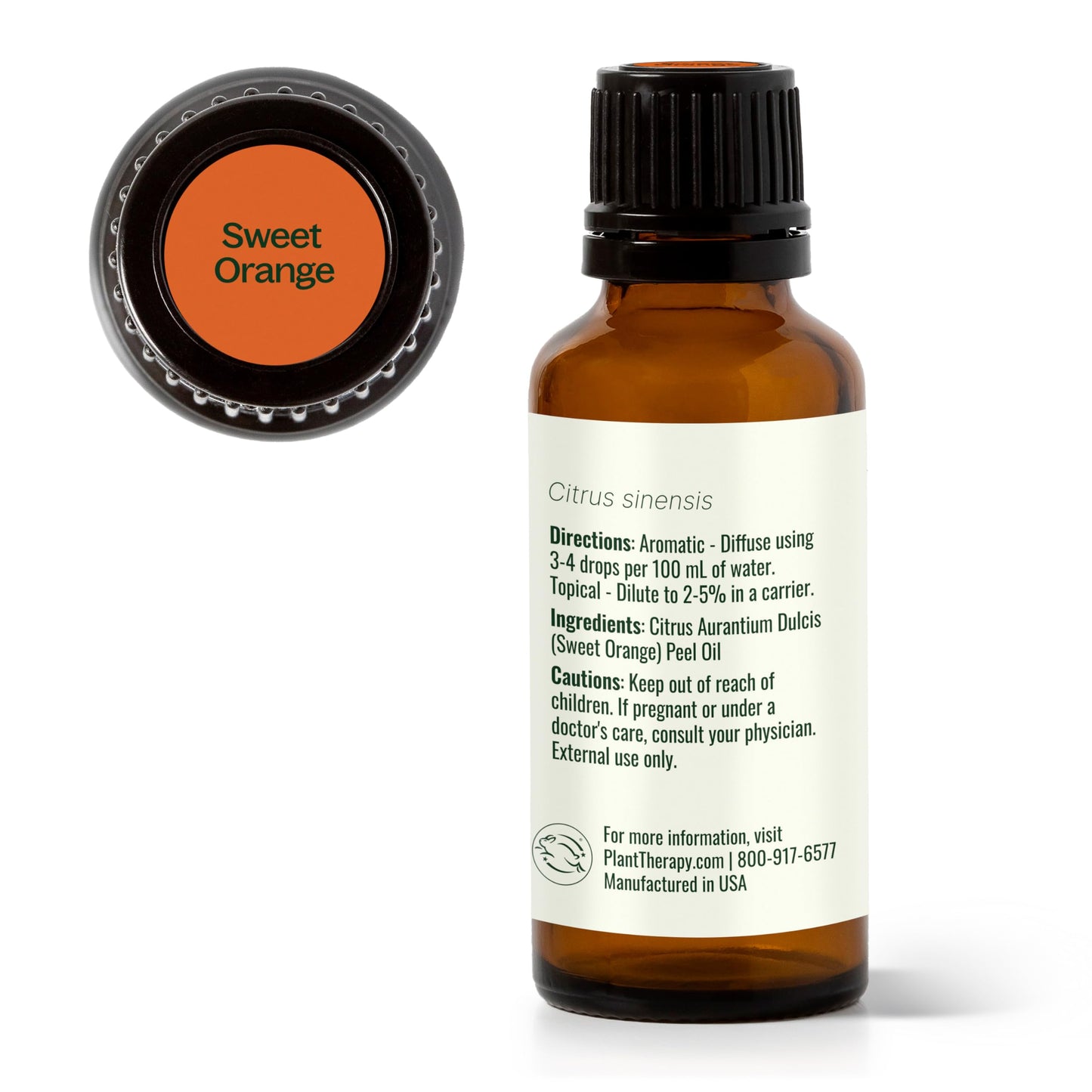 Plant Therapy Sweet Orange Essential Oil 30 mL | 100% Pure & Undiluted