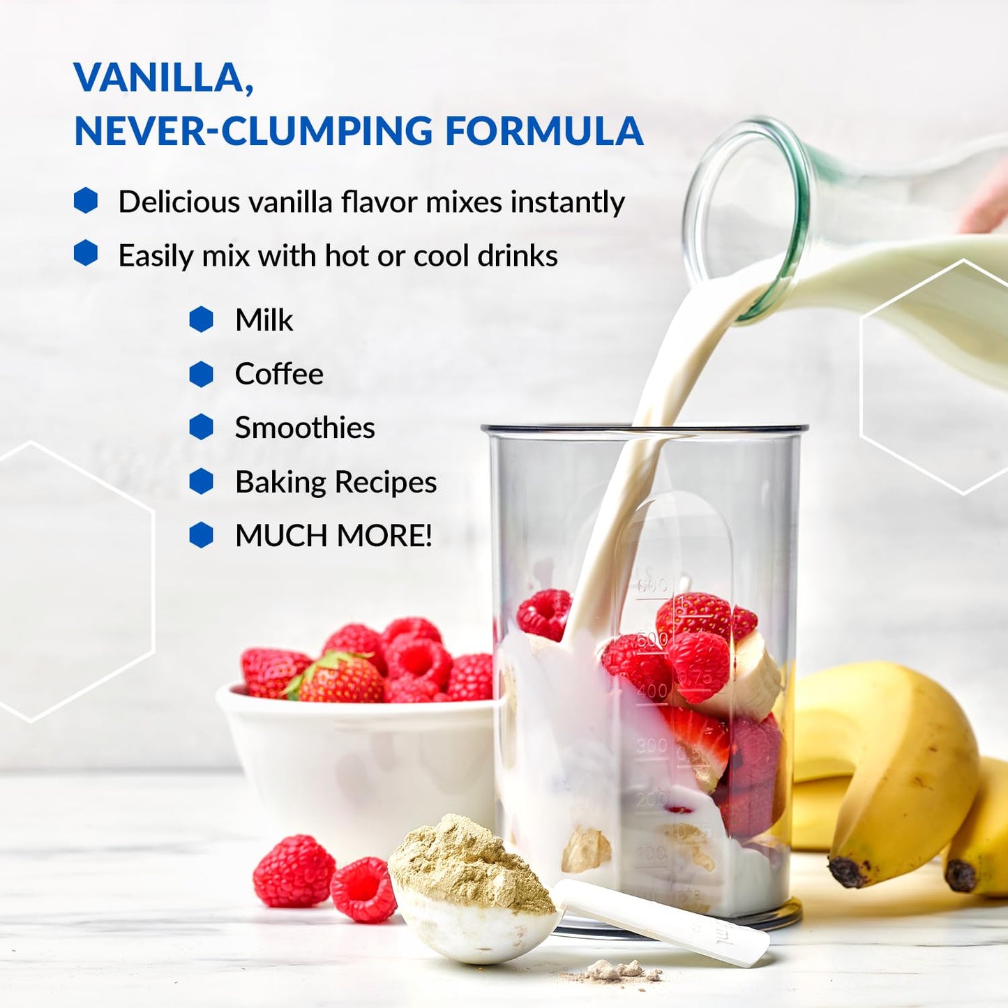 BioTrust Ageless Multi Collagen Peptides Powder – 5 Types I-V-X - Vanilla