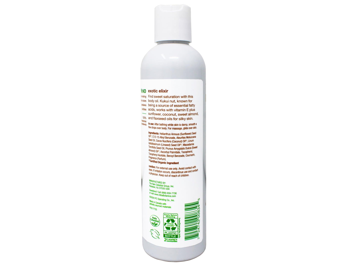 Alba Botanica Hawaiian Body Oil Kukui Nut 8.5 oz – 2 Pack | Hydrating, Fast-Absorbing Oil