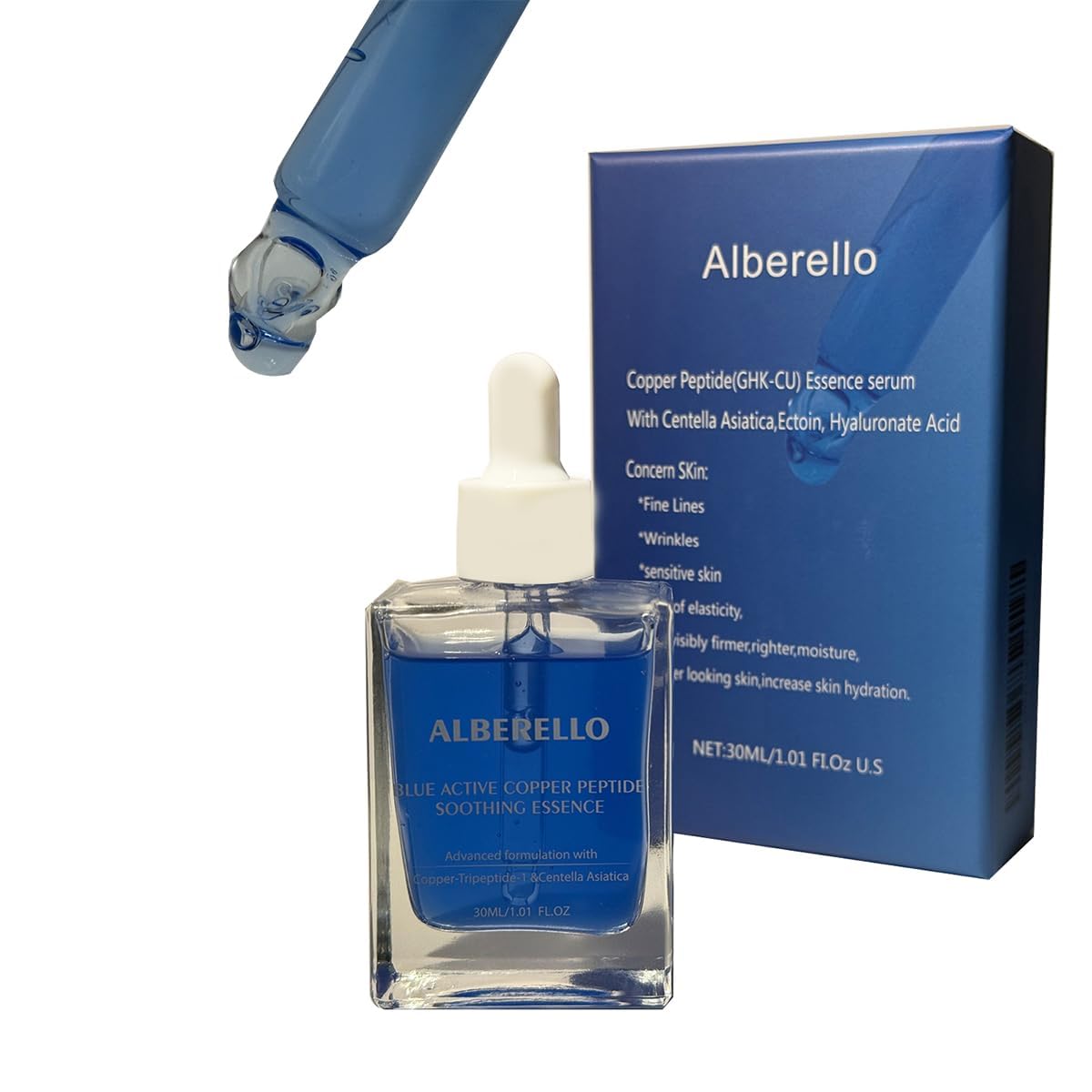 Alberello GHK-Cu Copper Peptides Serum UK for Face – Anti-Aging & Collagen Support 30ml British Harmonia | Natural Makeup & Fragrance by British Harmonia UK
