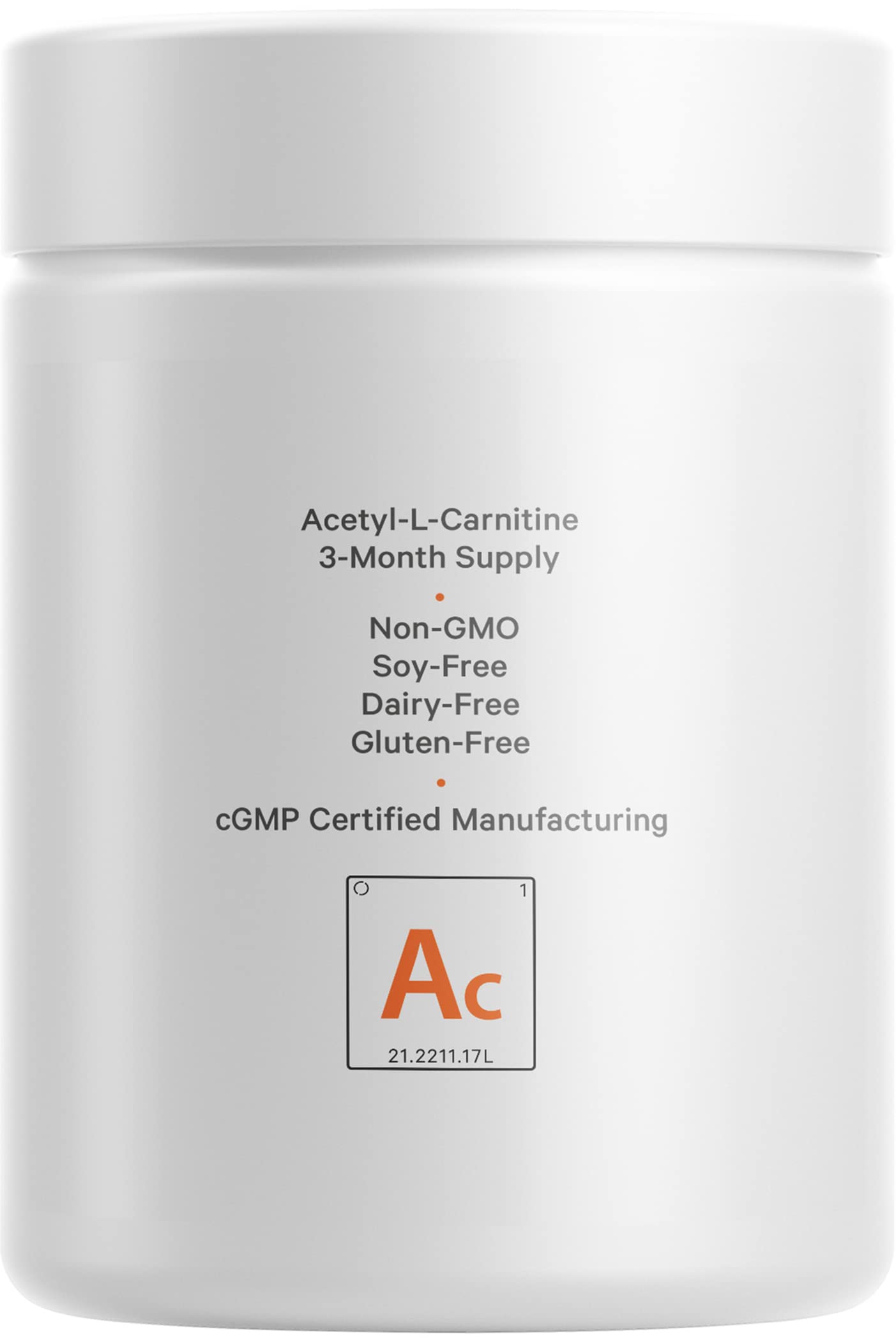 Codeage Liposomal Acetyl-L-Carnitine+ Supplement - 500 mg per Serving, 3-Month Supply
