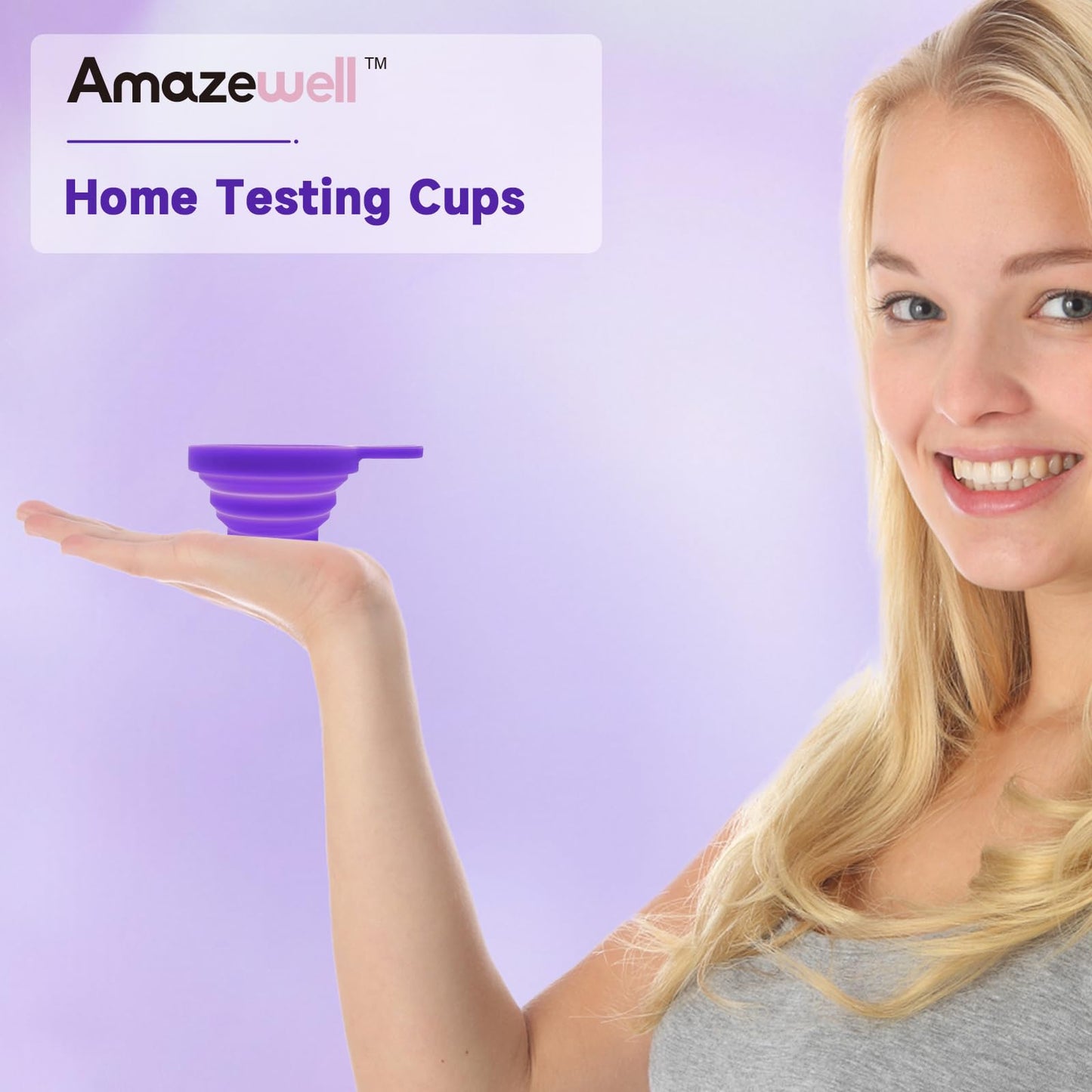 Amazewell Reusable Folding Urine Cups for Ovulation & Pregnancy Tests