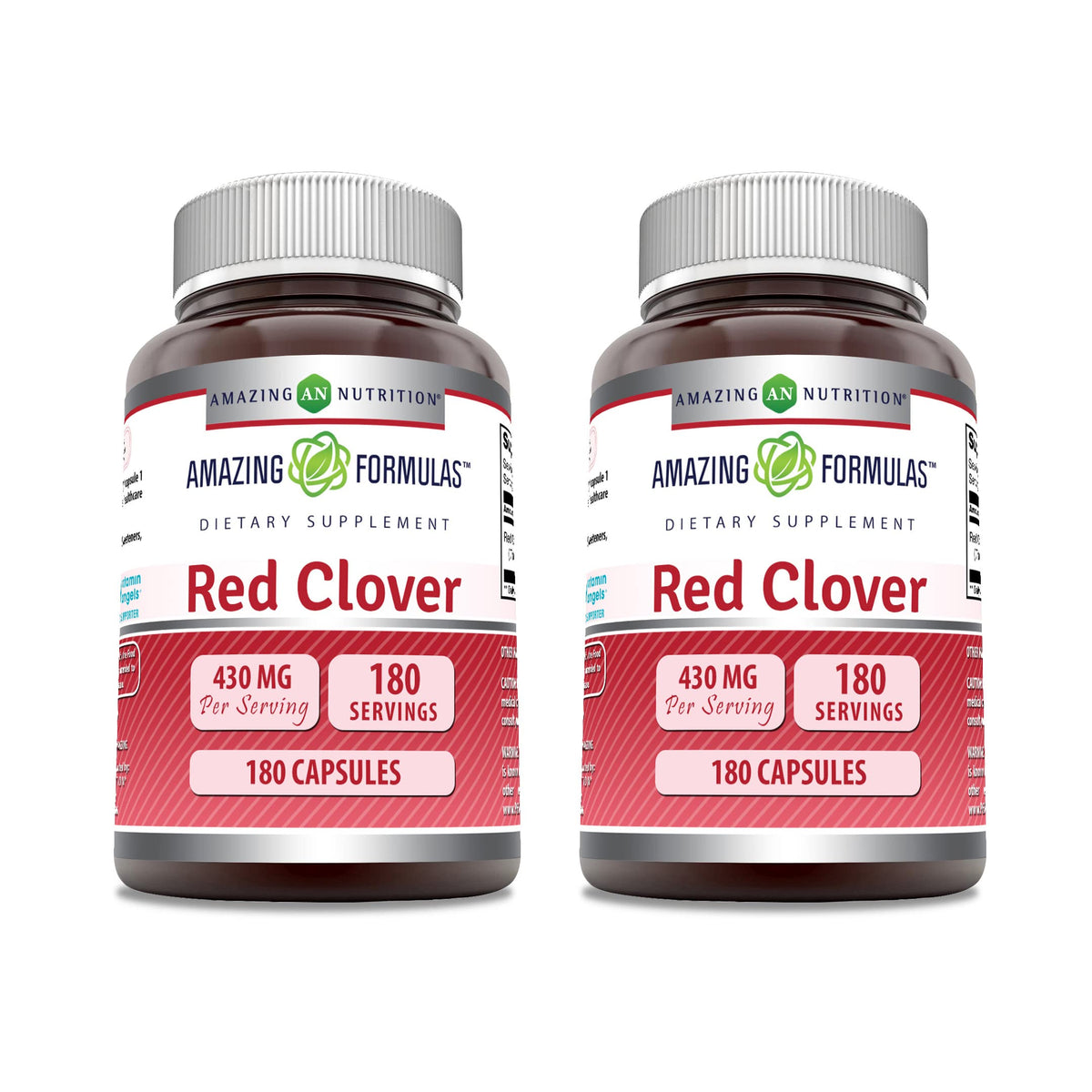 Amazing Formulas Red Clover Supplement – 430 mg, 2-Pack, Non-GMO, Gluten Free BritishVita | Premium UK Vitamins & Wellness Supplements
