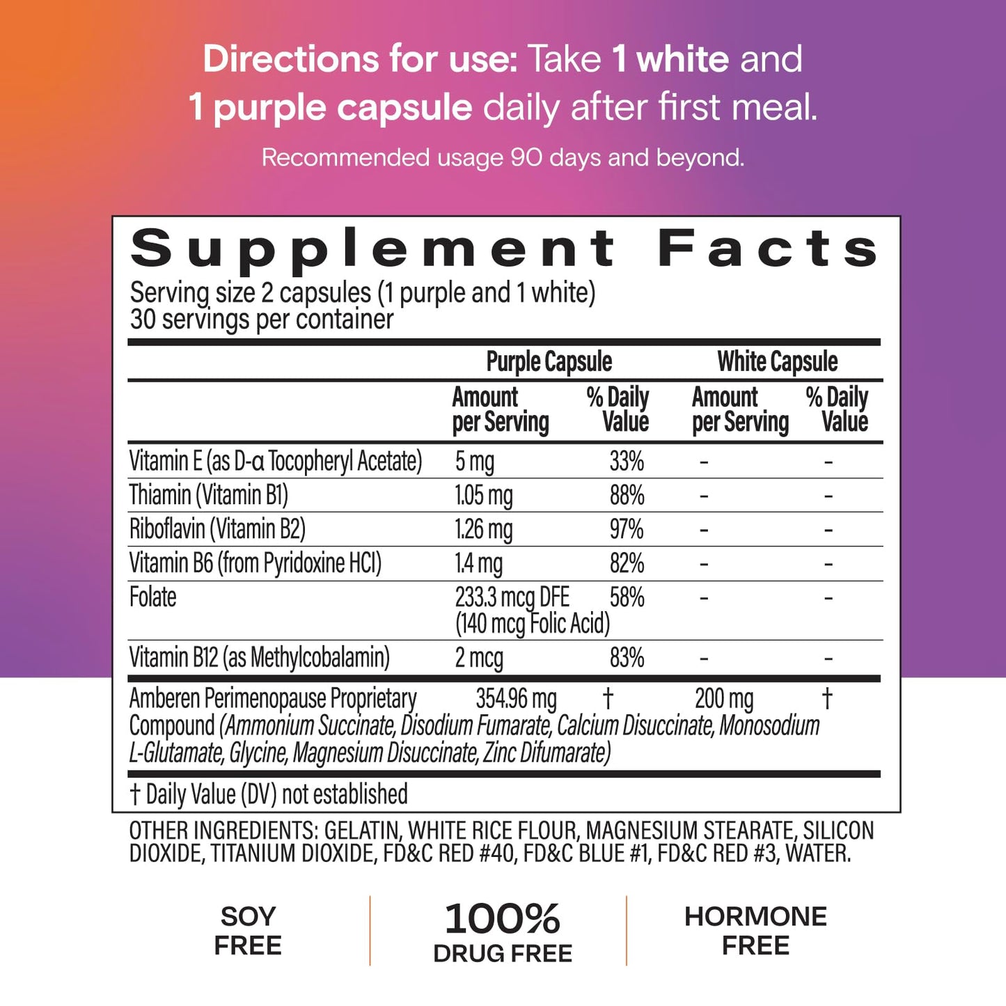 Amberen Perimenopause – Hormone Balance Support, 60 Count