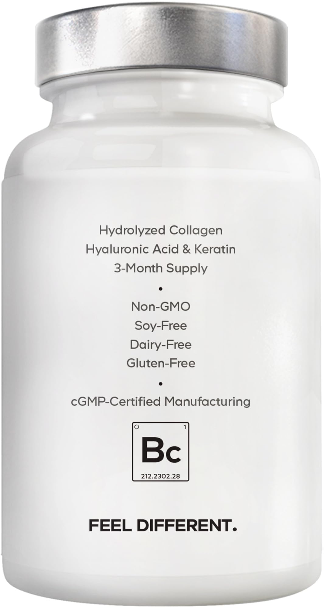 Amen Biotin Collagen Vitamins+ 10,000 mcg Biotin Supplement – 3-Month Supply | Hydrolyzed Collagen, Vitamins C & E