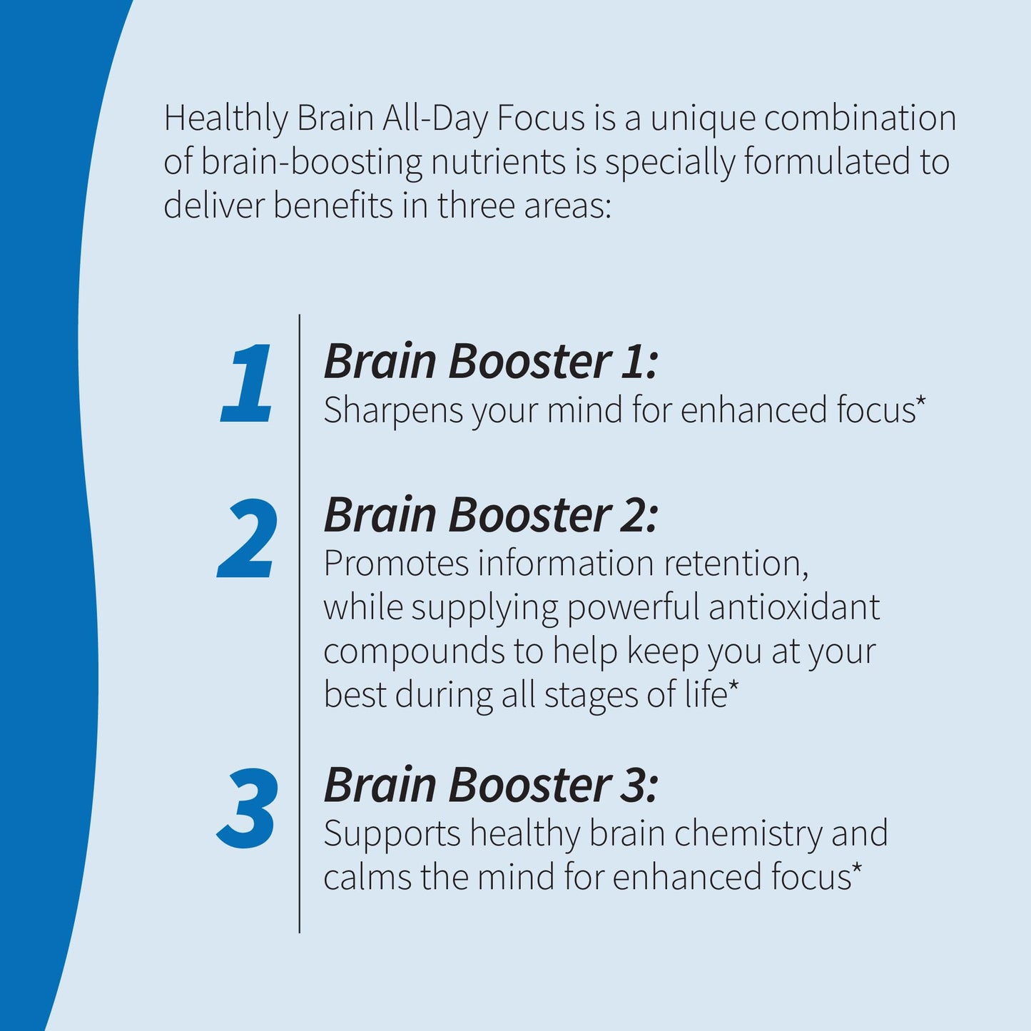Applied Nutrition Healthy Brain All-Day Focus – 50 Tablets Pack of 2 | 3-in-1 Brain Booster with Turmeric