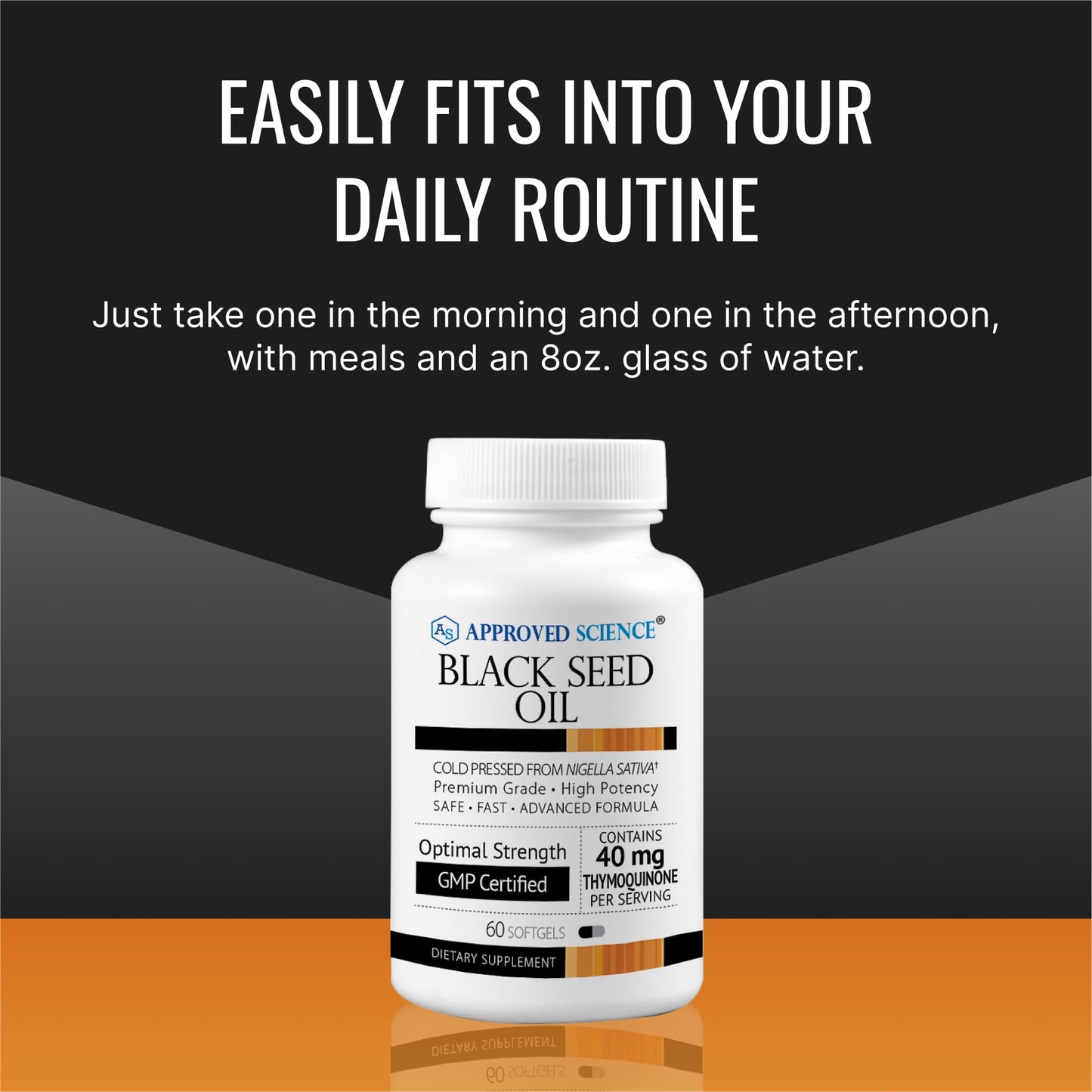 Approved Science Black Seed Oil – 2% Thymoquinone, Cold-Pressed Nigella Sativa, USA Made