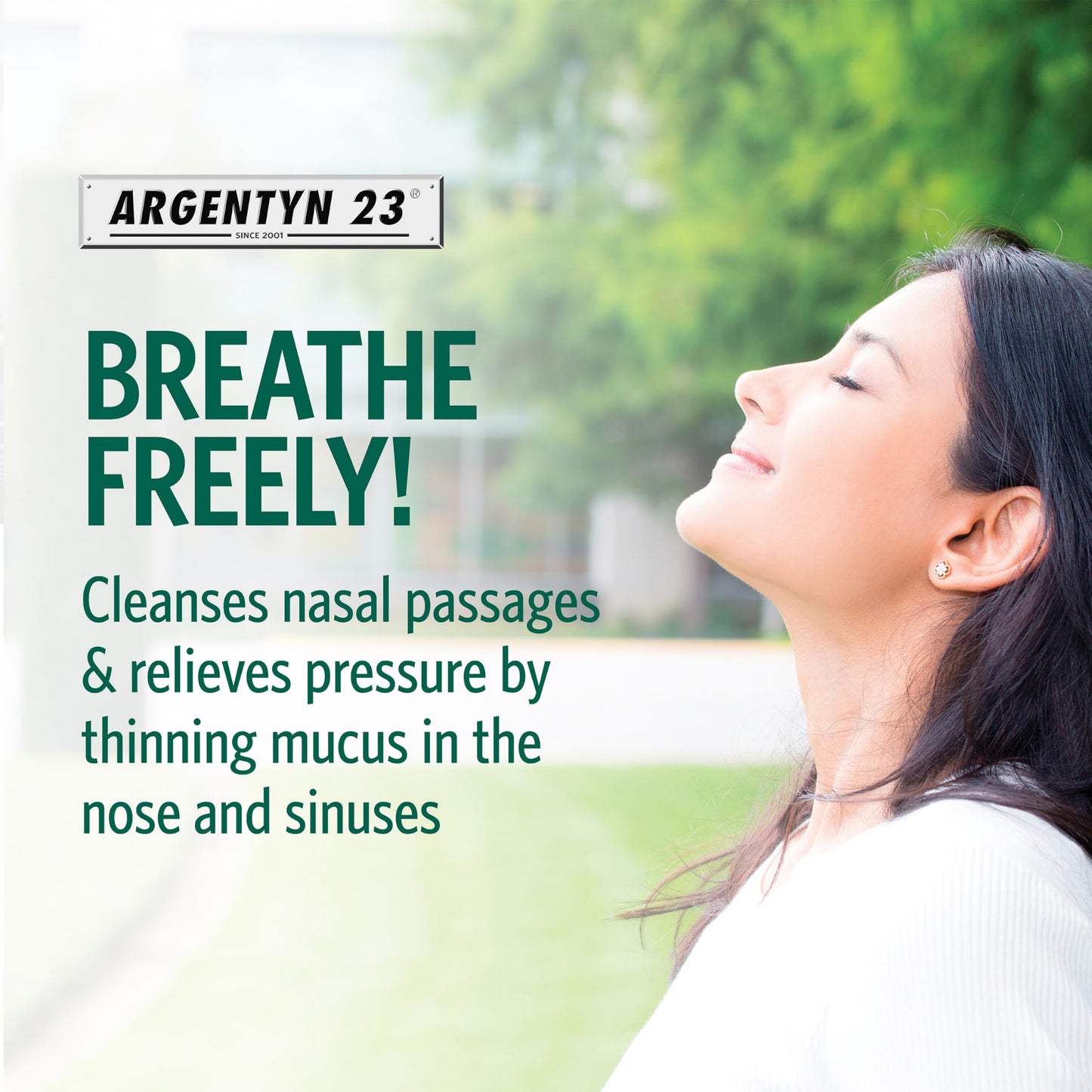 Argentyn 23 Sinus Support Nasal Spray - 23 ppm Colloidal Silver, 2 oz