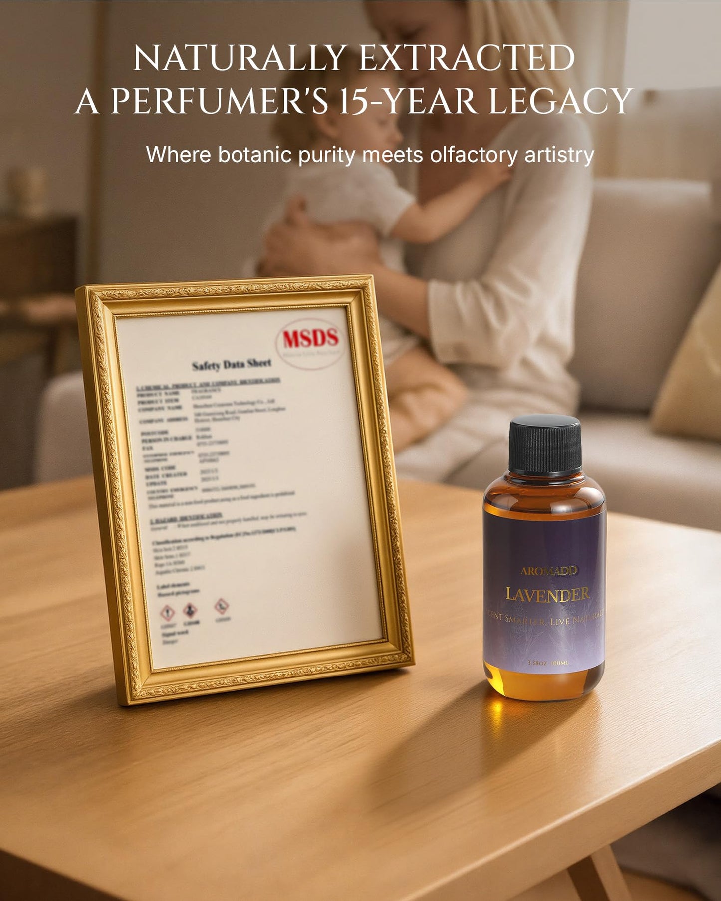 Aromadd Lavender Diffuser Oil — Hotel-Inspired Lavender for Waterless Diffusers, 3.38 fl oz