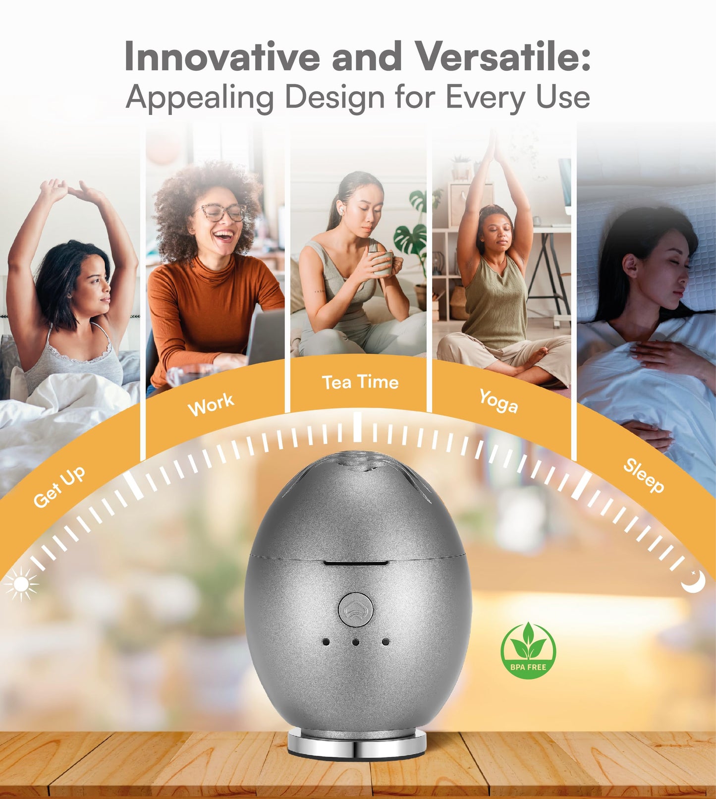 Artronic Orbby Aroma Diffuser – Waterless Cordless Mini Diffuser for Home, Office & Travel