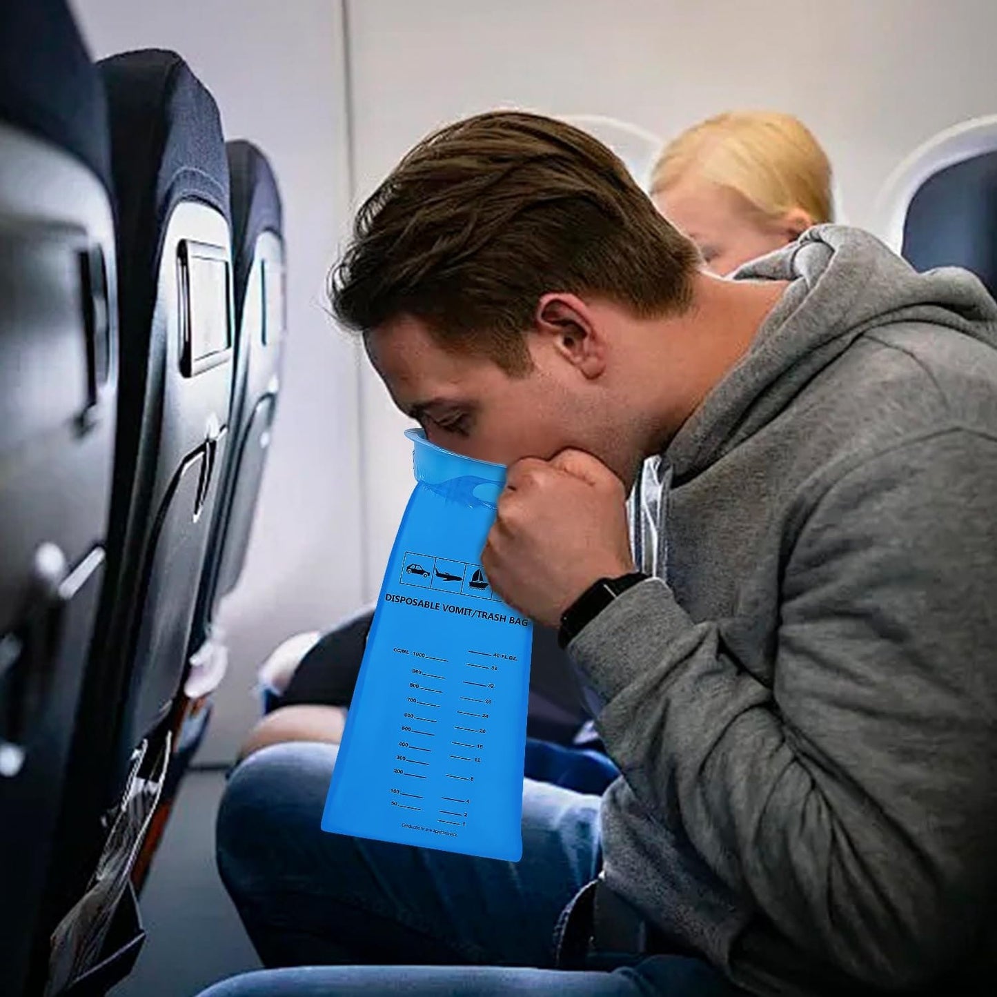 ATDAWN 14 Pack Emesis Bags - Disposable Vomit Bags for Travel & Car Sickness
