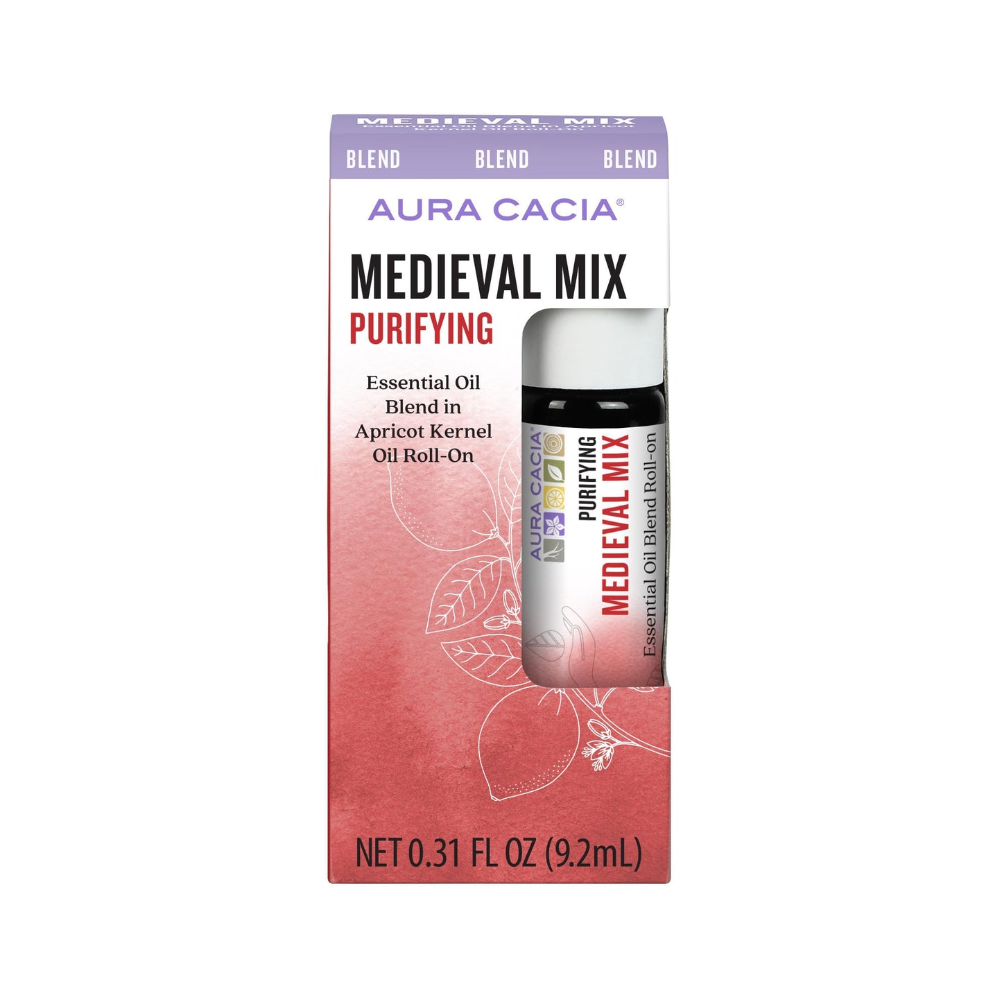 Aura Cacia Oil Roll-On Medieval Lavender, 0.31 Fluid Ounce