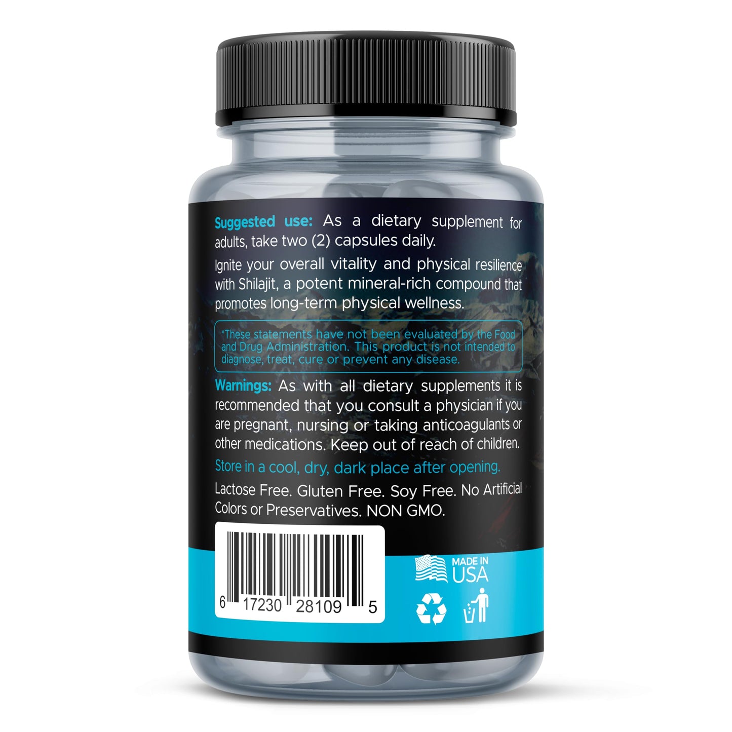 AURA VITAMINS Ultra Shilajit Supplement 10,000mg | 60 Caps | Premium Grade Shilajit Extract for Energy, Vitality & Immune Support