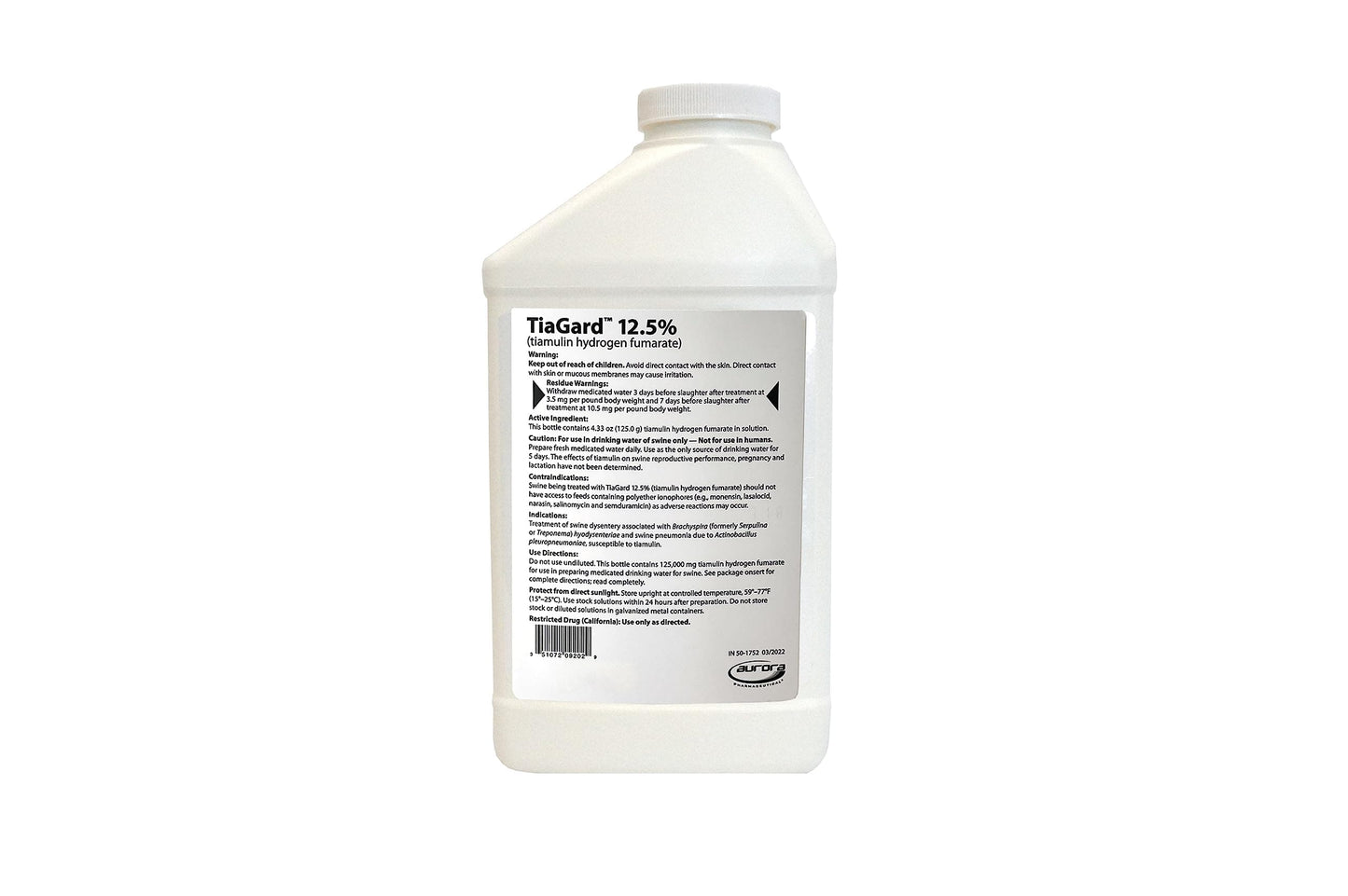 Aurora TiaGard 12.5% Liquid Concentrate 1L – Generic Denagard for Pigs BritishVita | Premium UK Vitamins & Wellness Supplements