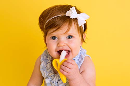 Baby Banana The Original Banana Brush – Made in USA, Toddler Toothbrush, Family-Owned