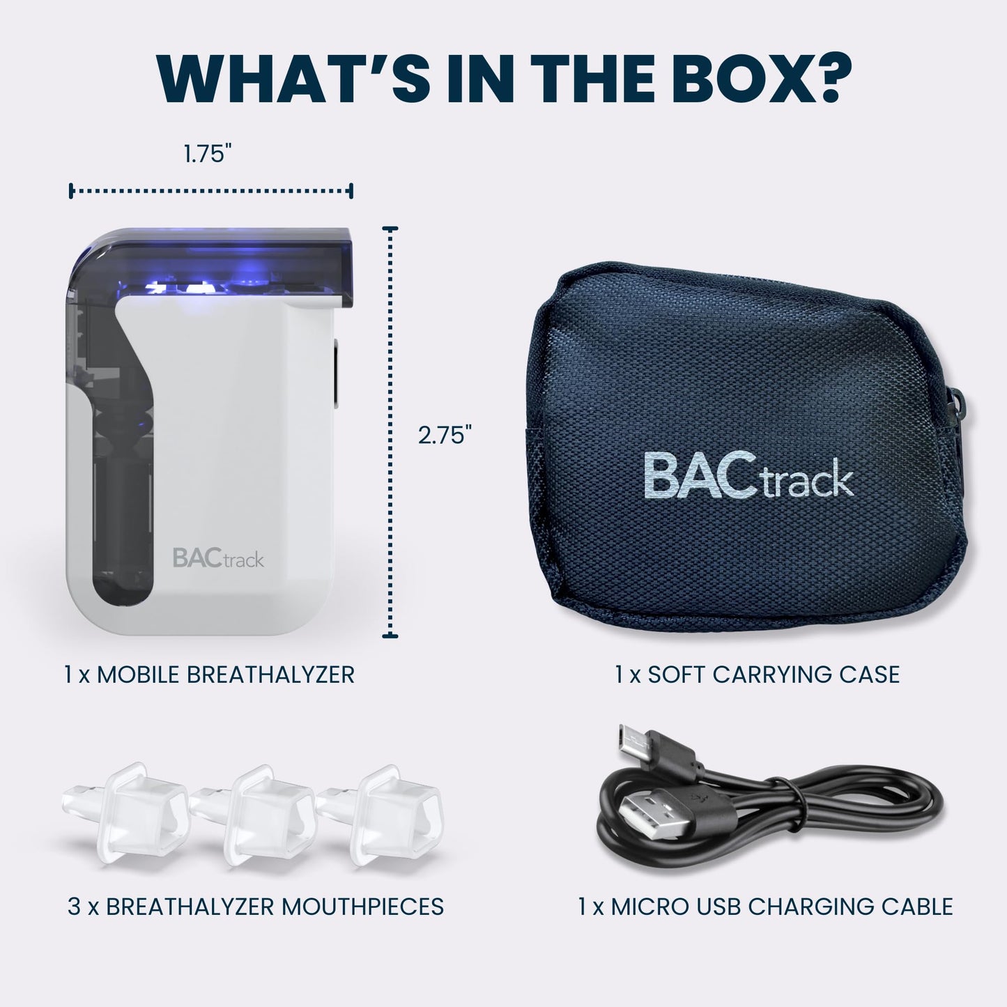 BACtrack Mobile Breathalyzer – Pro-Grade Accuracy, Wireless Smartphone Connectivity, HealthKit Integration