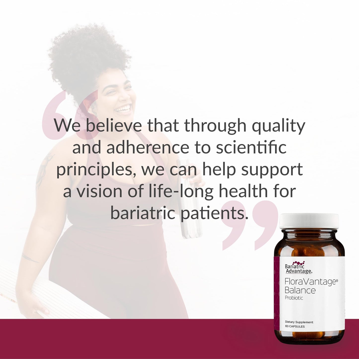 Bariatric Advantage FloraVantage Balance Capsules – Probiotic for Bariatric Surgery Patients (60 Count)