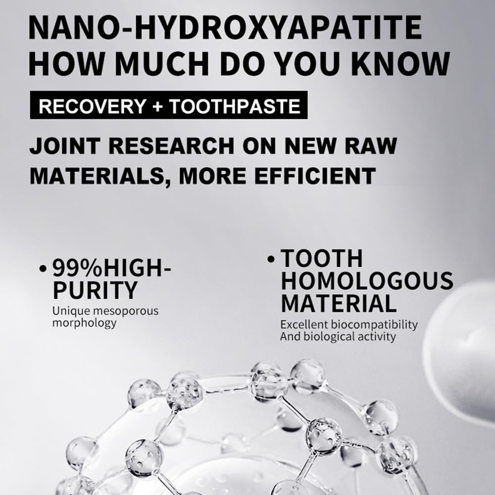2-Pack 7.5% Hydroxyapatite Toothpaste – Fluoride-Free for Sensitive Teeth