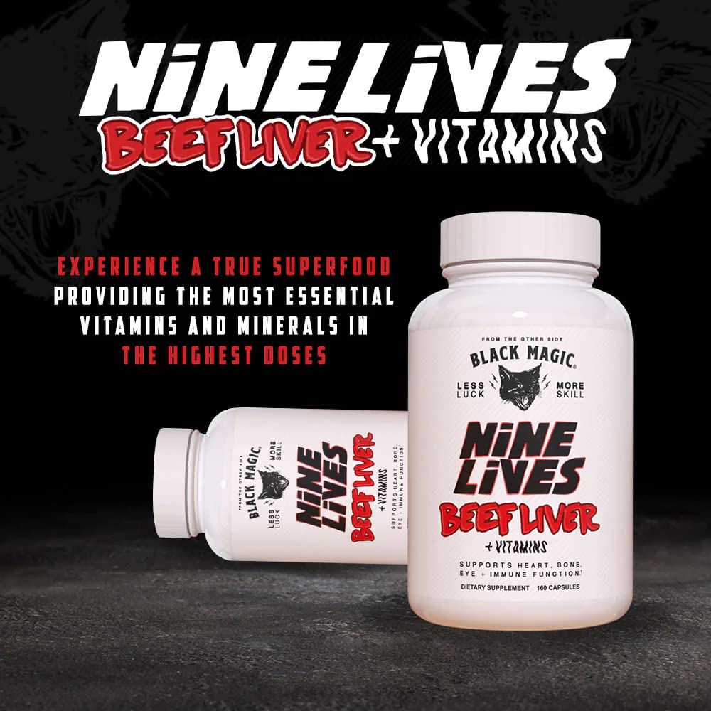 Beef Liver Capsules 2000mg | Nine Lives Liver Supplement
