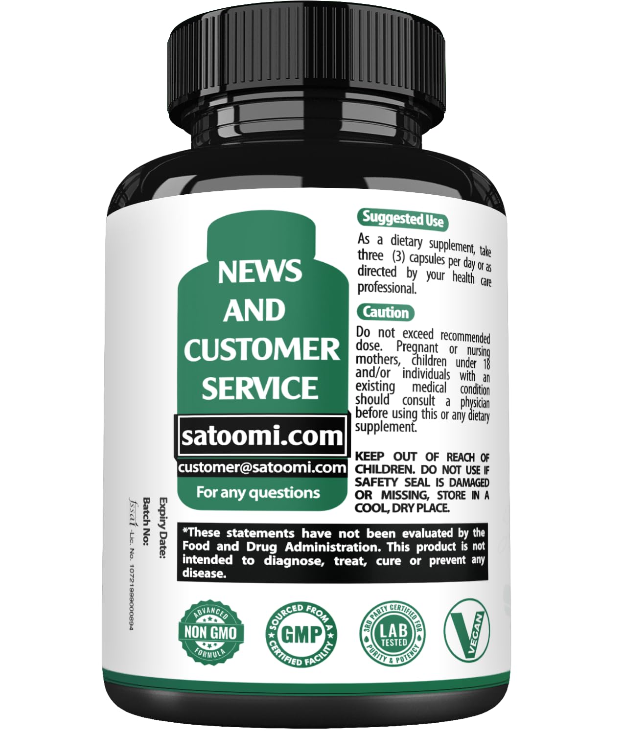 Berberine 1500mg with Organic Cinnamon Bark & Bitter Melon – 240 Vegan Capsules (80 Servings)