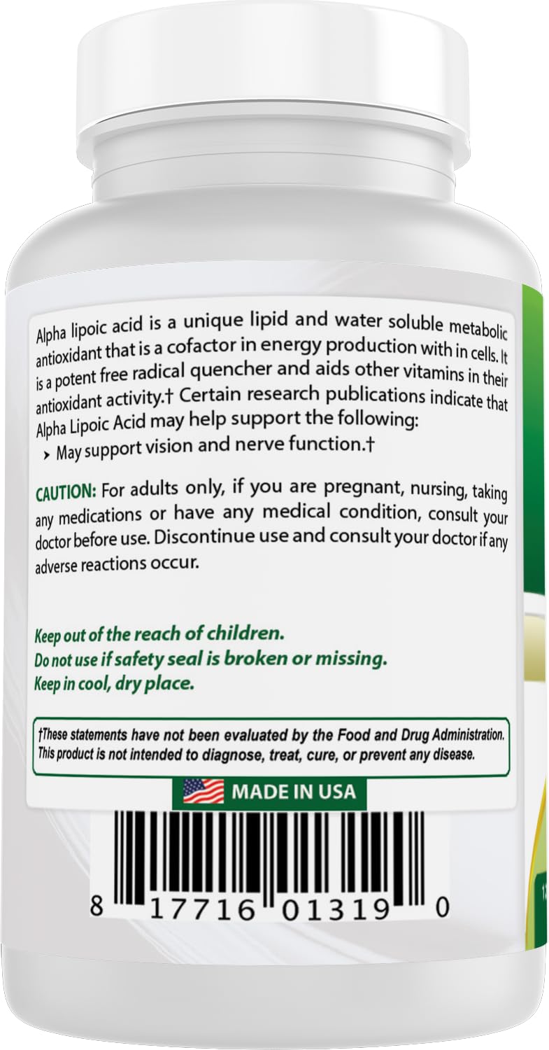 Best Naturals Alpha Lipoic Acid 200 mg – 120 Capsules (Pack of 2)