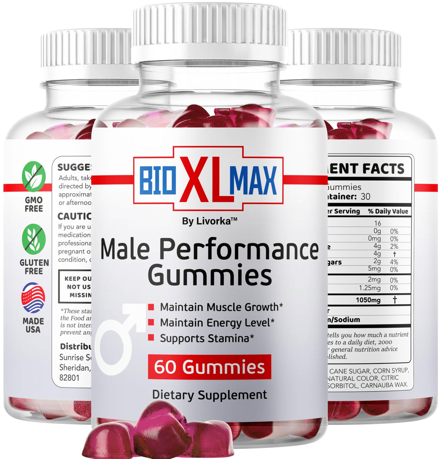 Bio XL Max Gummies - Natural Energy & Wellness Formula | 60 Gummies