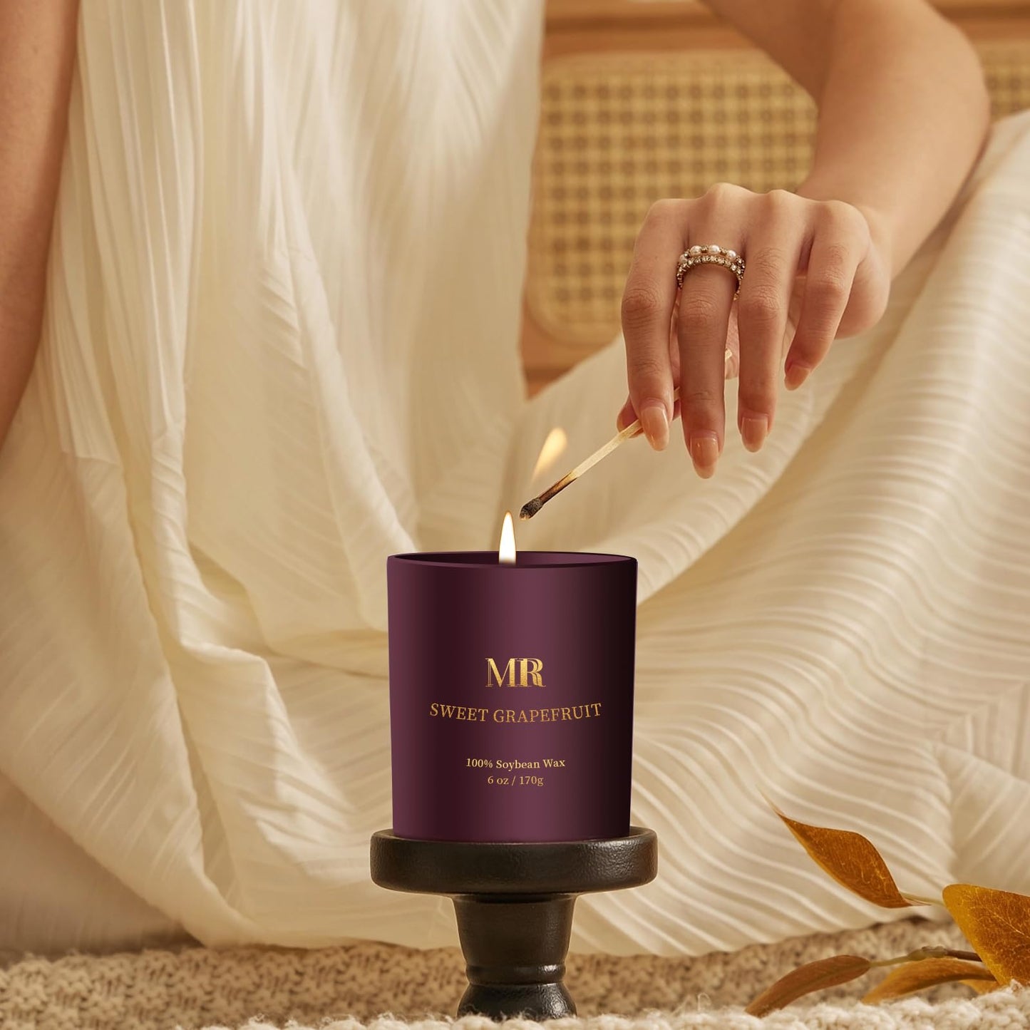Scented Candles Gifts for Women | Grapefruit Soy Candle | Aromatherapy Home Decor