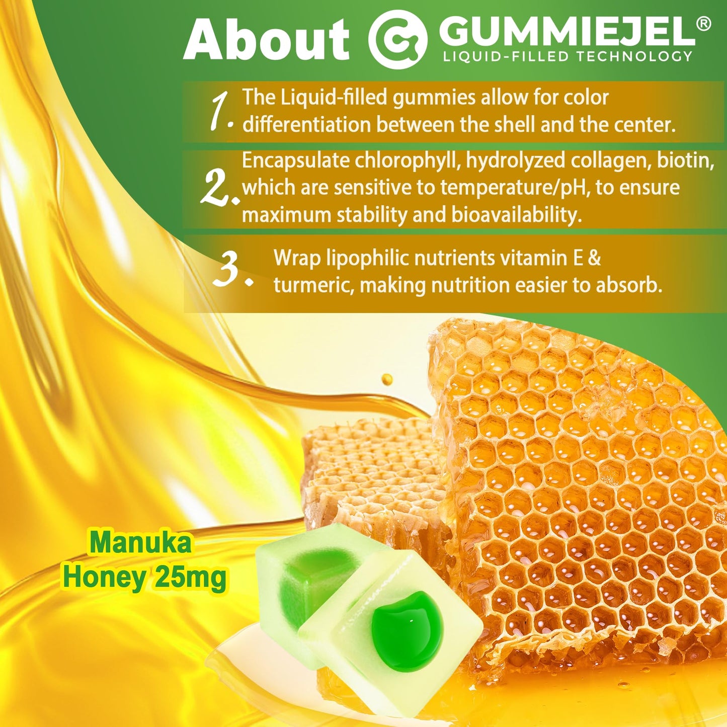 Black Seed Oil Gummies with Chlorophyll and Sea Moss – 500mg