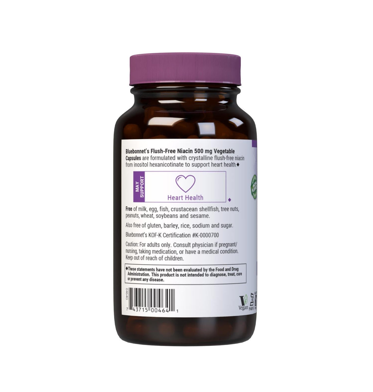 BlueBonnet Nutrition Flush-Free Niacin 500 mg – Vegan, Kosher, Gluten-Free BritishVita | Premium UK Vitamins & Wellness Supplements