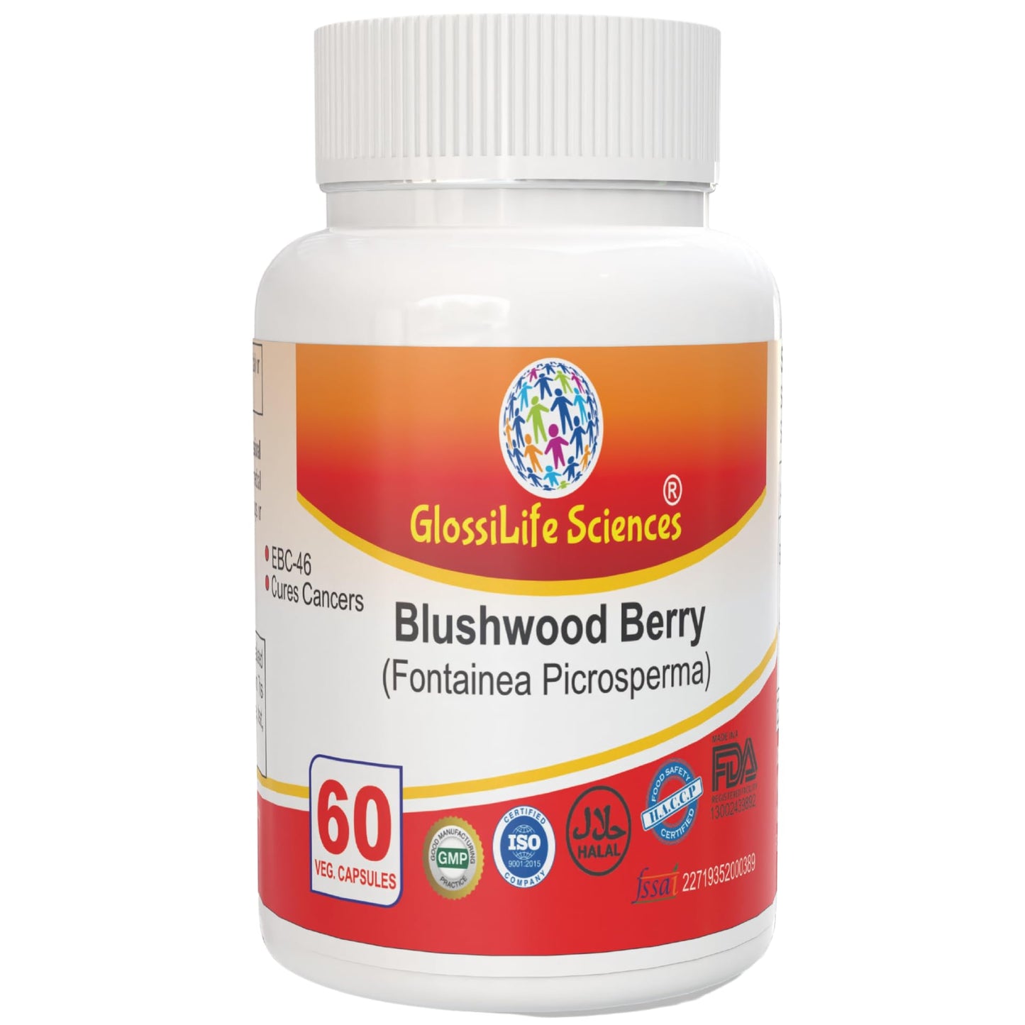 Blushwood Berry 20:1 Extract Capsules - GlossiLife 240 Cap EBC-46