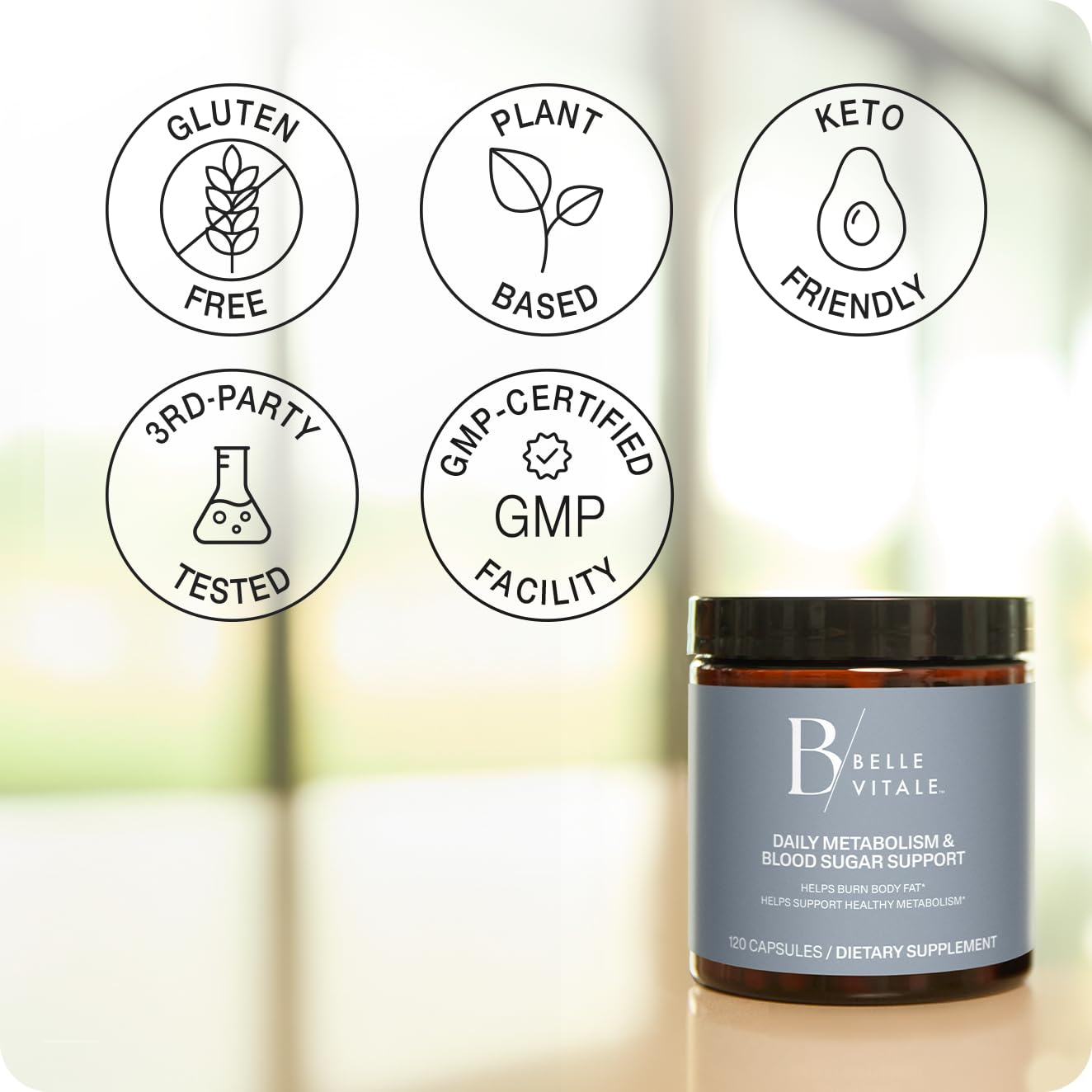 BODi Belle Vitale Duo: Daily Hormone & Stress Support + Daily Metabolism Support